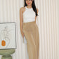 Shanti Pleated Long Pants (Brown)