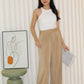 Shanti Pleated Long Pants (Brown)