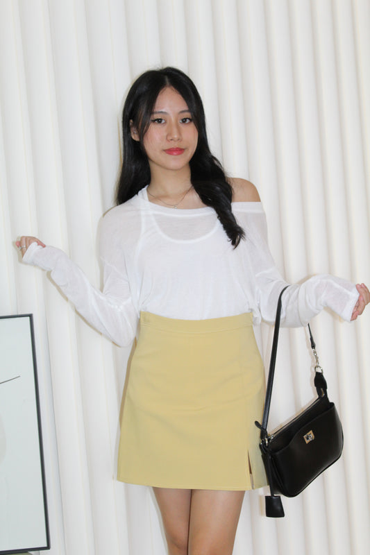 Finley Mini A-Line Skort (Yellow)