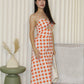 Adonia Bare Back Dress (Orange)