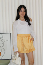 Tang Satin Shorts (Yellow)