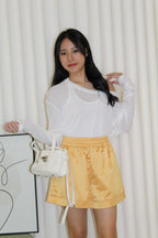 Tang Satin Shorts (Yellow)