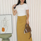Chammer Cotton Maxi Skirt (Brown)