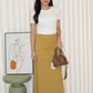 Chammer Cotton Maxi Skirt (Brown)