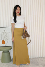 Chammer Cotton Maxi Skirt (Brown)