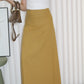 Chammer Cotton Maxi Skirt (Brown)