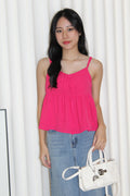 Phyllis Flare Cami Top (Pink)