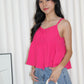 Phyllis Flare Cami Top (Pink)