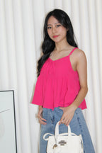 Phyllis Flare Cami Top (Pink)
