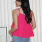 Phyllis Flare Cami Top (Pink)