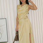 Wanetta Satin Top (Yellow)
