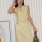 Wanetta Satin Top (Yellow)