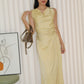 Wanetta Satin Top (Yellow)
