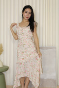 Alice Floral Midi Dress (Cream)