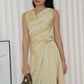 Wanetta Satin Top (Yellow)