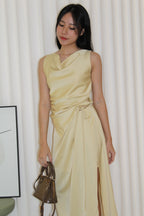 Wanetta Satin Skirt (Yellow)