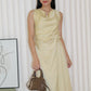 Wanetta Satin Top (Yellow)