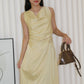 Wanetta Satin Top (Yellow)