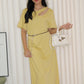 Sienna Maxi Dress (Yellow)