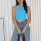 Remy Cut In Top (Blue)