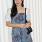 Luca Floral Two Piece Shorts Set (Dark Blue)