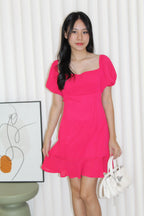 Eden Ruffle Mini Dress (Pink)