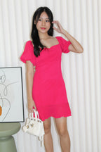 Eden Ruffle Mini Dress (Pink)
