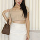 Patricia Padded Crop Top (Grey)