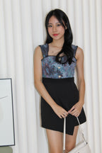 Lamer Printed Romper (Black)