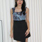 Lamer Printed Romper (Black)