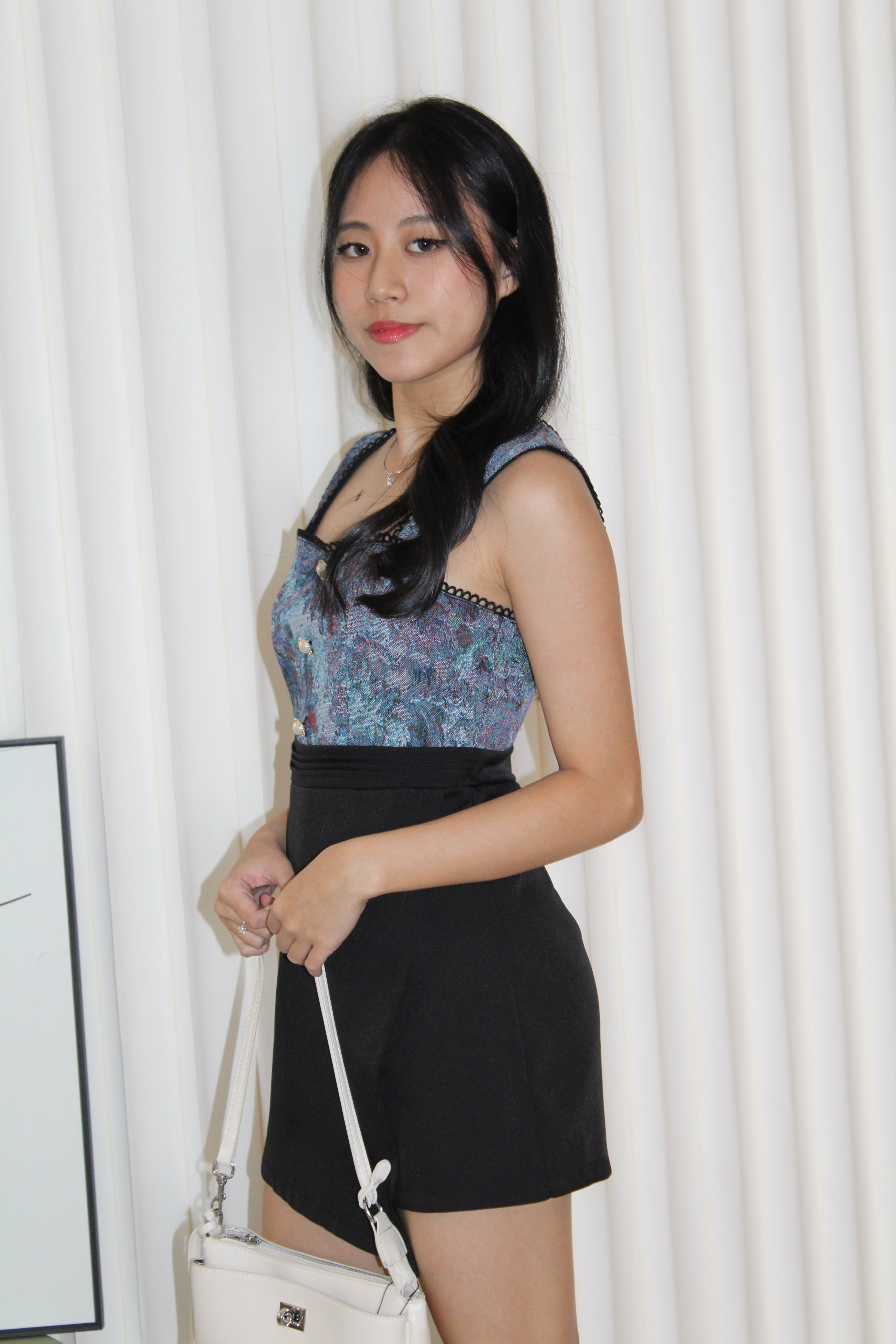 Lamer Printed Romper (Black)