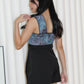 Lamer Printed Romper (Black)