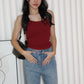 Dinny Padded Top (Red)