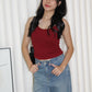 Dinny Padded Top (Red)