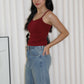 Dinny Padded Top (Red)