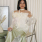 Marley Off Shoulder Long Sleeve Top (Cream)