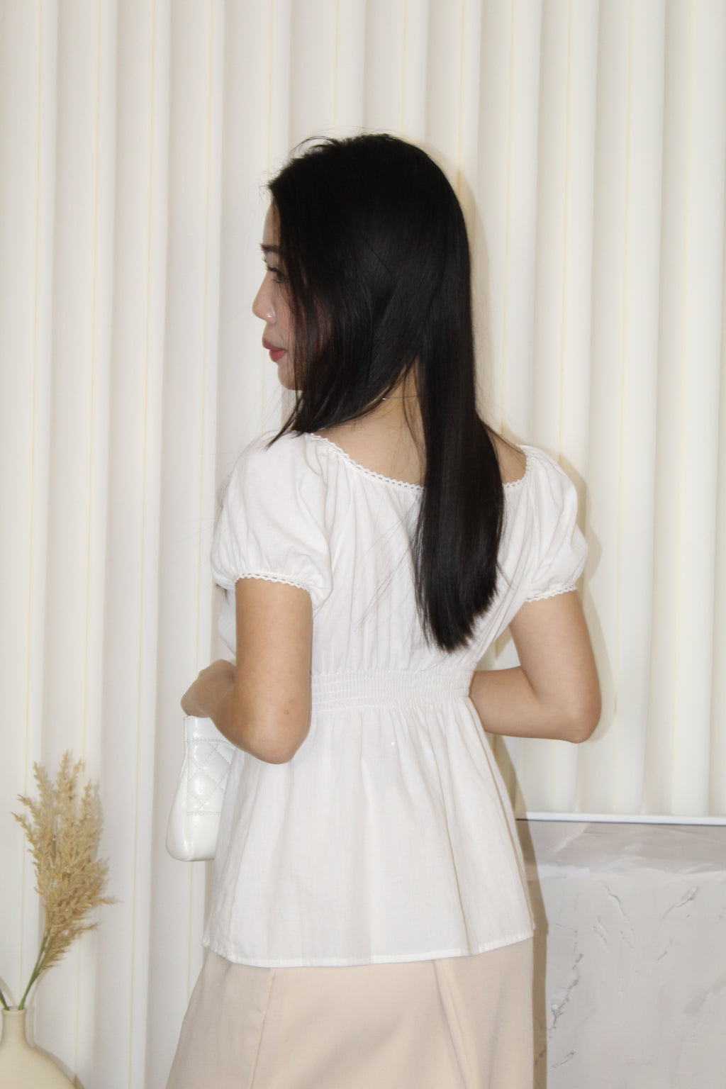 Kate Flare Top (White)