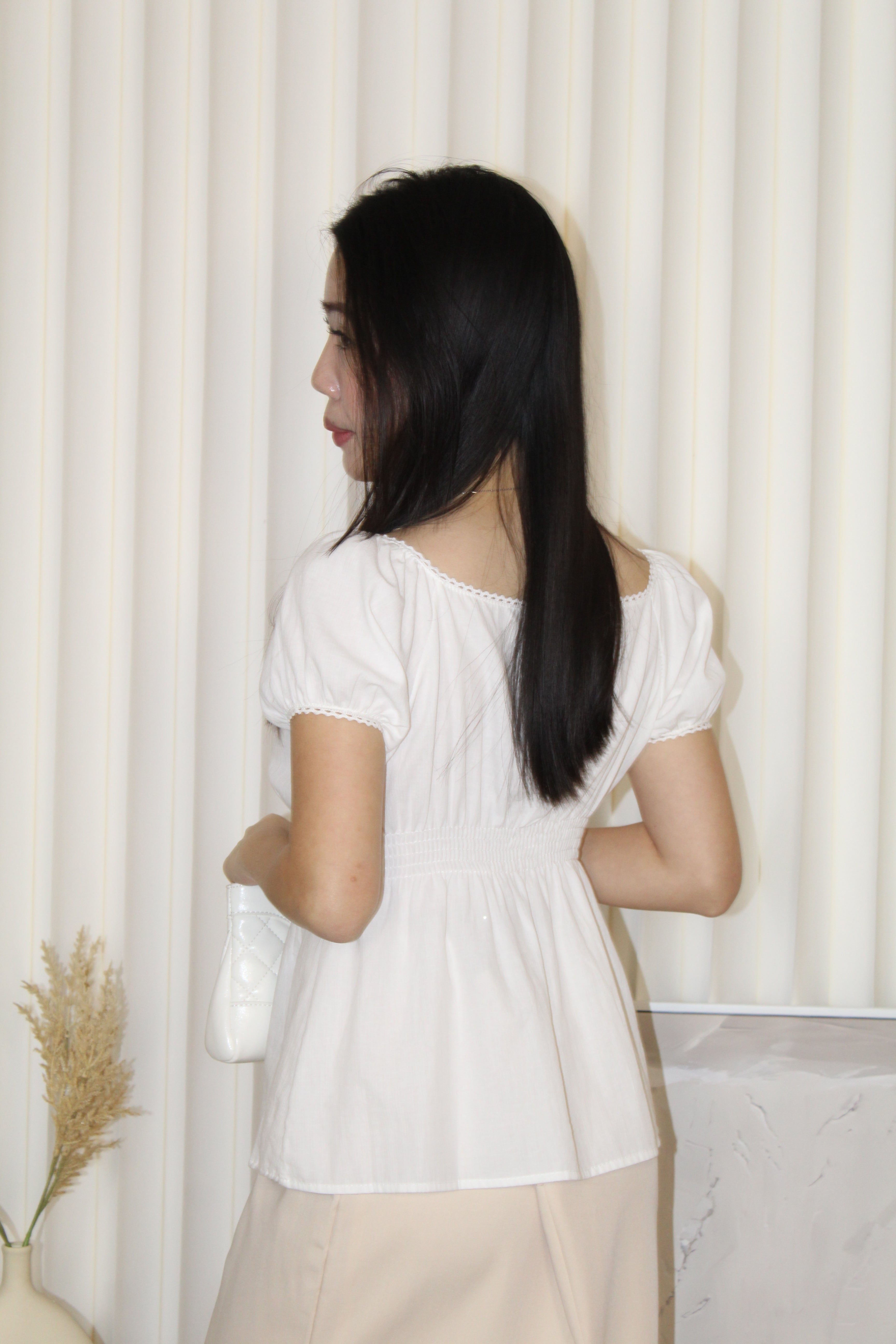 Kate Flare Top (White)
