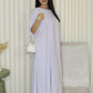 Becca Casual Cotton Maxi Dress (Lilac)