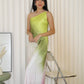Danna Asymmetric Satin Maxi Dress