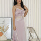 Gianna Satin Midaxi Dress (Lilac)