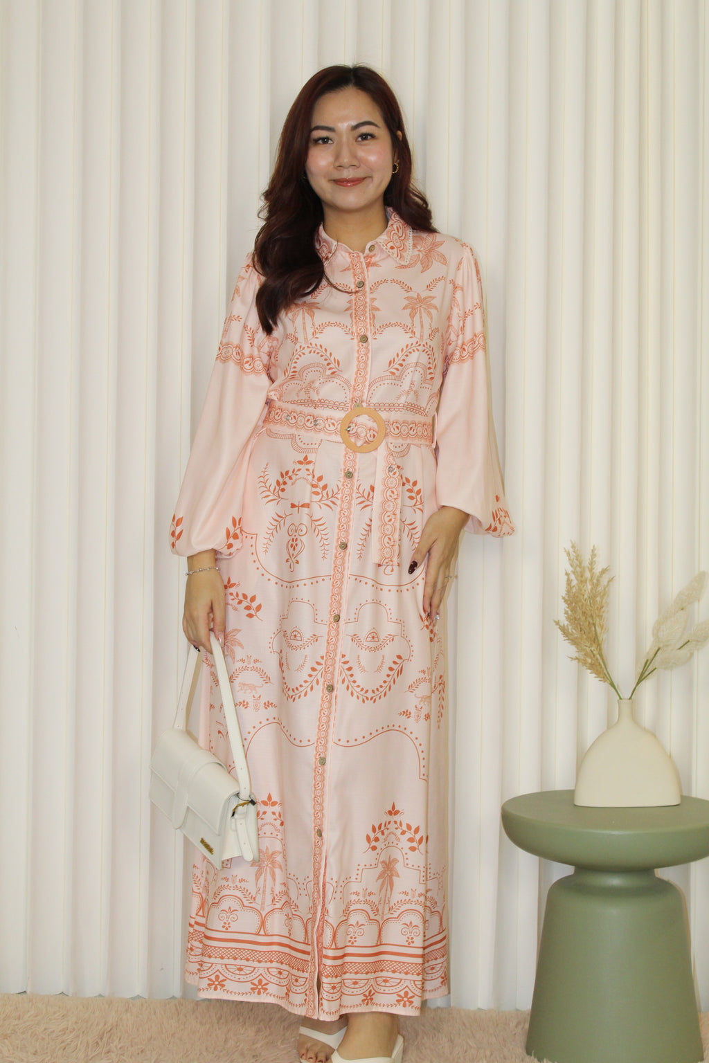 Grace Floral Maxi Dress (Pink)