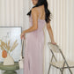Gianna Satin Midaxi Dress (Lilac)