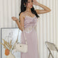 Gianna Satin Midaxi Dress (Lilac)