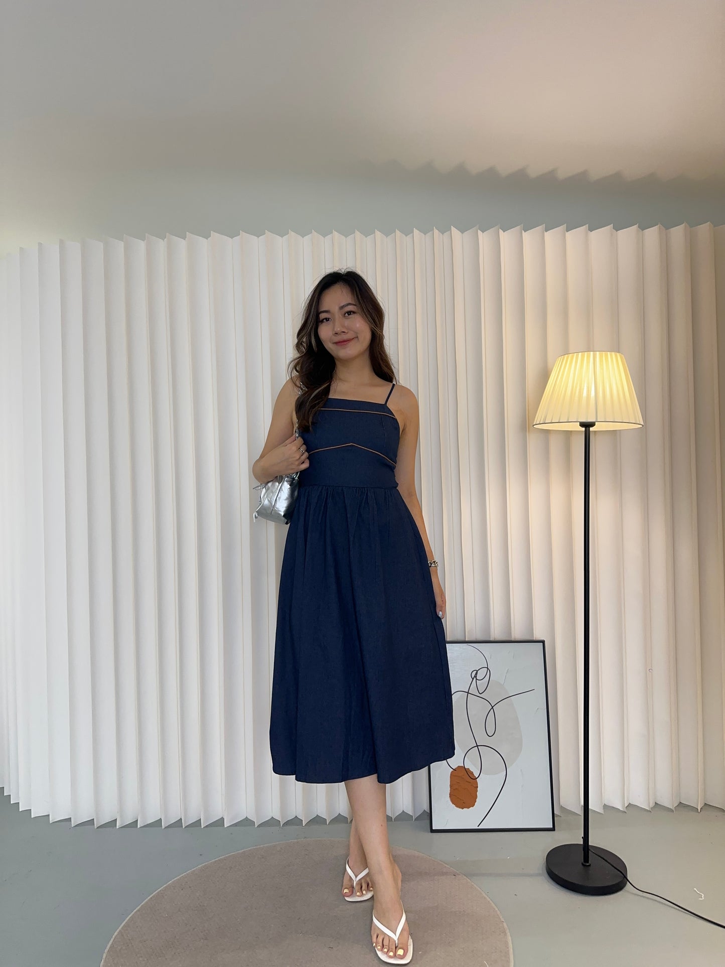 Rhea Denim Dress (Blue)