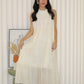 Jaelyn Halter Midi Dress (Cream)