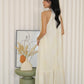 Jaelyn Halter Midi Dress (Cream)