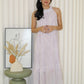Jaelyn Halter Midi Dress (Cream)