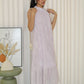 Jaelyn Halter Midi Dress (Cream)