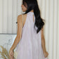 Jaelyn Halter Midi Dress (Cream)